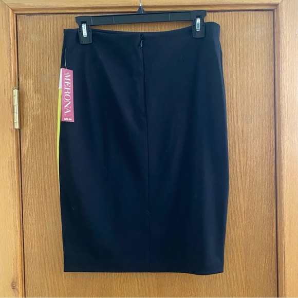 MERONA • NEW! Colorblock Stretch Bodycon Skirt - Size 2 - Picture 2 of 12